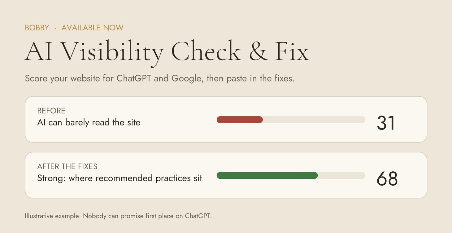 AI Visibility Check and Fix
