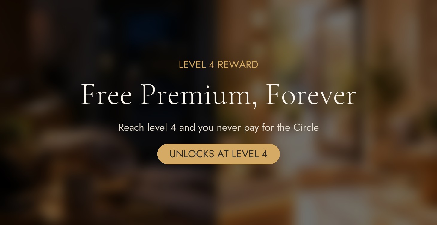 Free Premium forever, unlocks at level 4